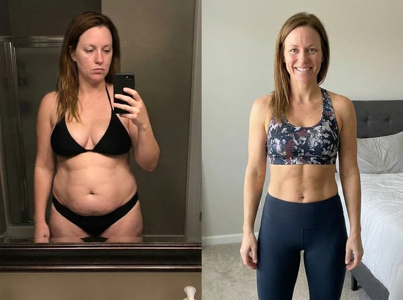 Before and after result
